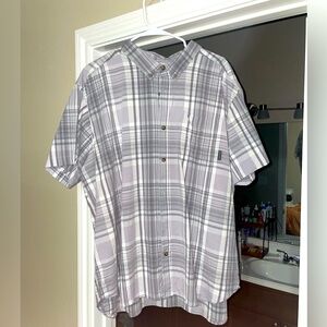 Men’s Columbia Plaid Button-Down Shirt - XXL